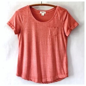 3/$15 Style & Co Light Russet Orange Looser Tunic Tee